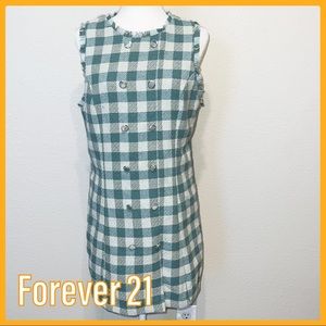 Forever21 - Plaid Dress - Blue/White - Size Large
